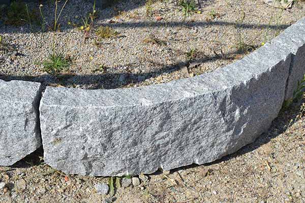 Bordure en granit gris 8x20