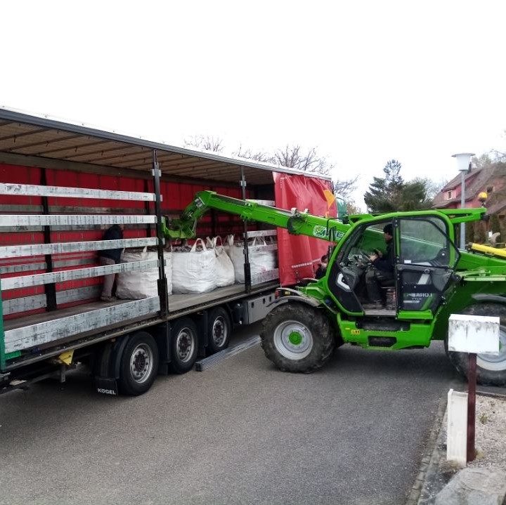 Déchargement chantier